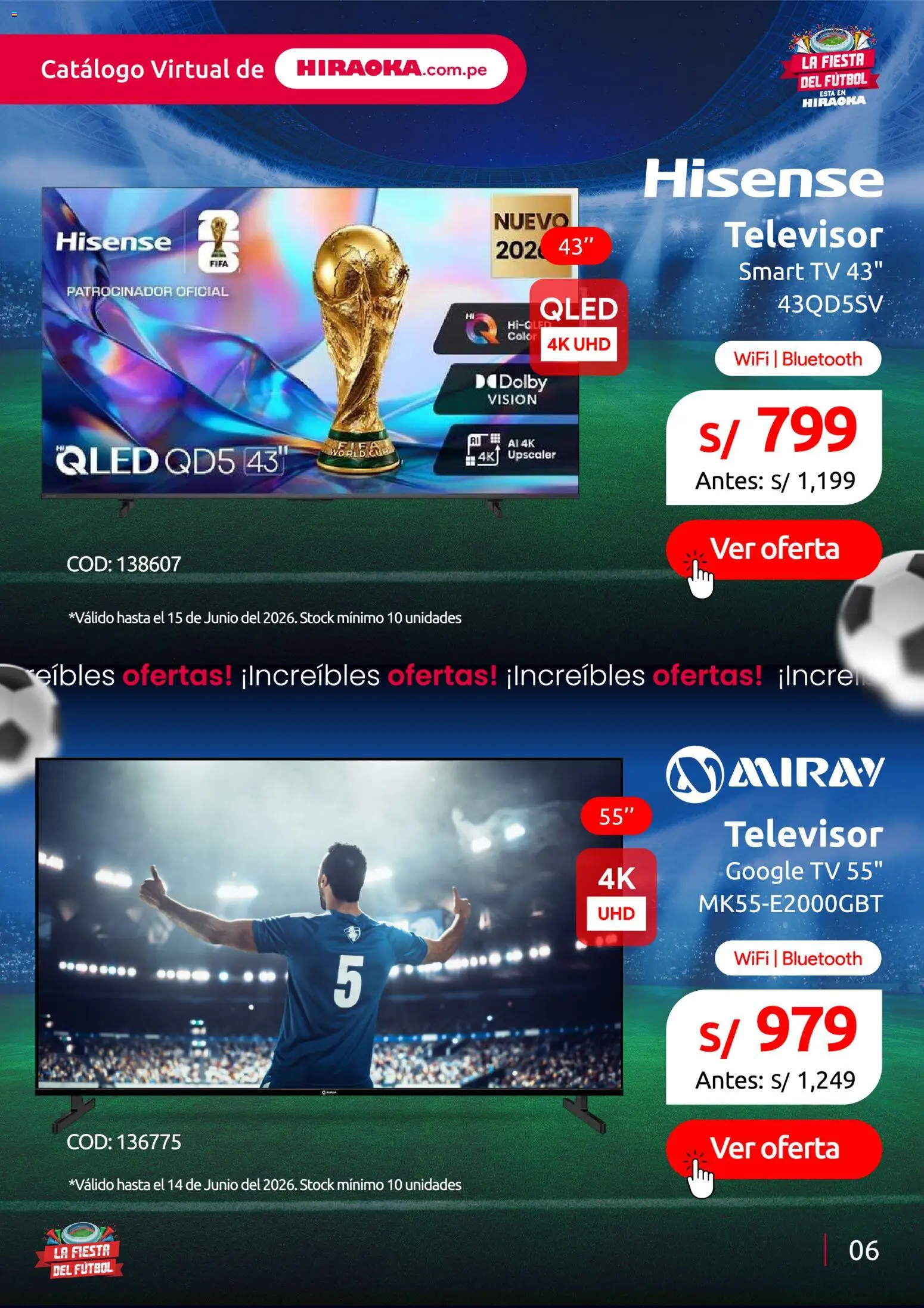 Catálogo Hiraoka válido desde 11.06.2026 | Página: 7 | Productos: Televisor