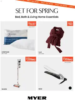 Preview of Myer Bed, Bath & Living Home Essentials - valid from 09/08/2026