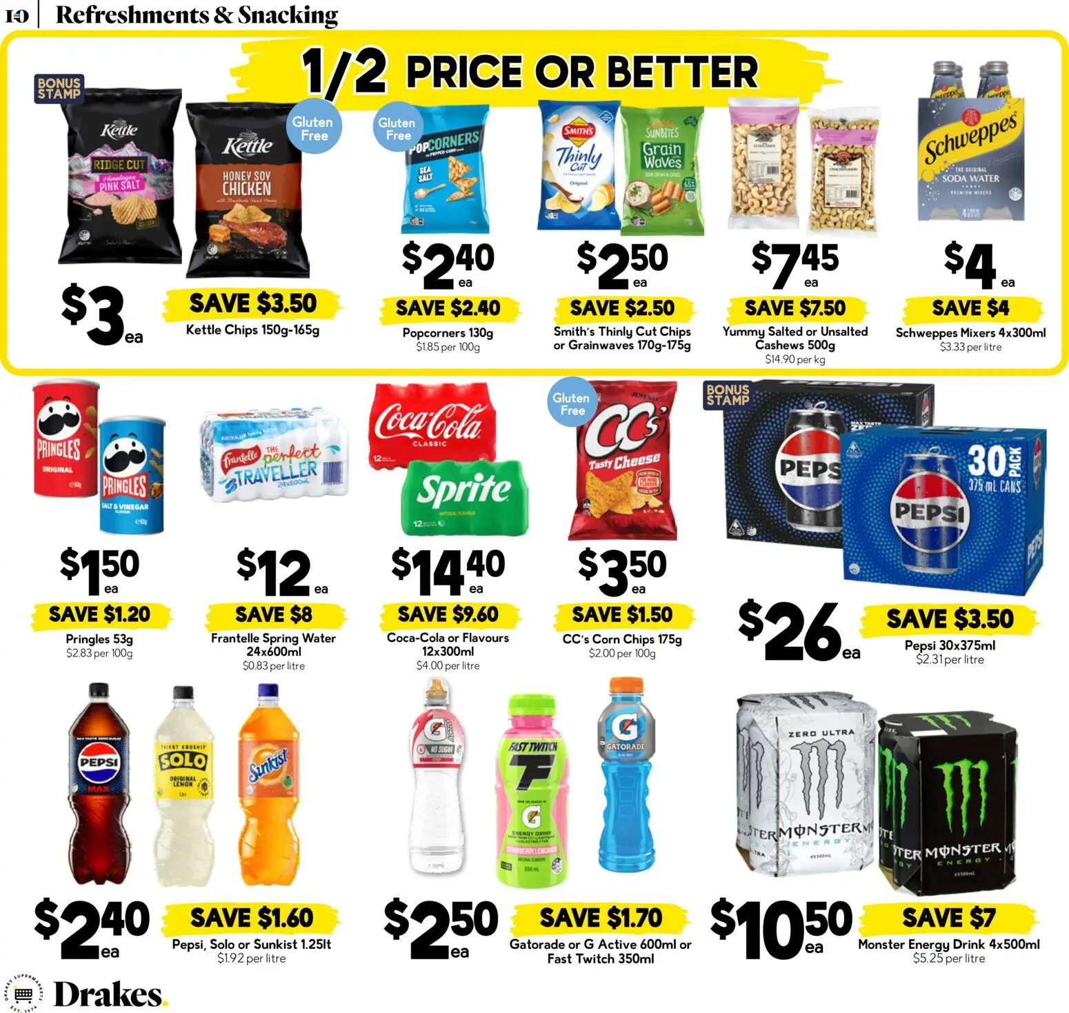 Drakes catalogue - valid from 19/08/2026 | Page: 10 | Products: Corn, Water, Salt, Kettle