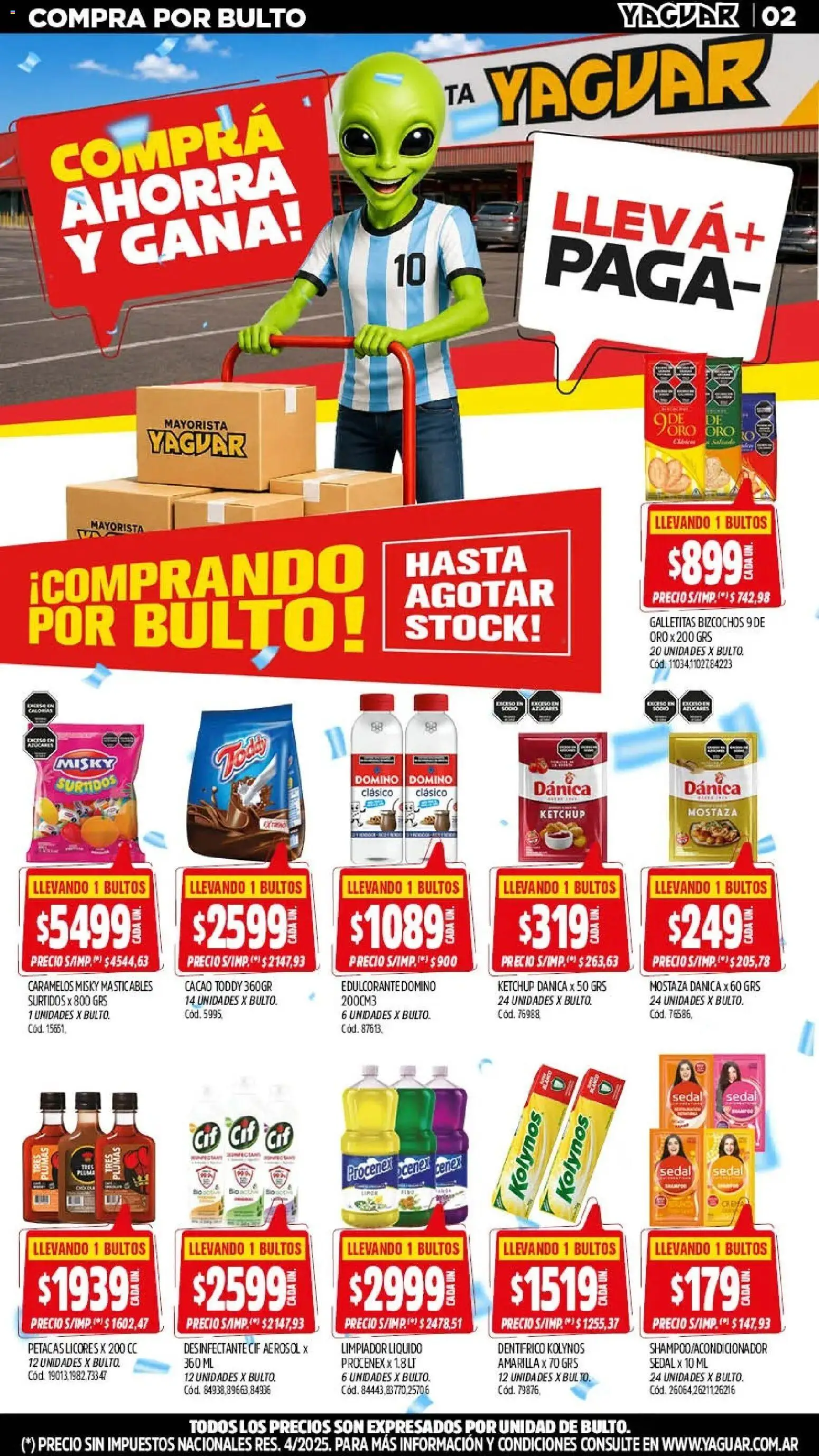 Yaguar - Oferta Semanal Mendoza │ válido desde el 06/07/2026 | Página: 3 | Productos: Desinfectante, Galletitas, Mostaza, Edulcorante