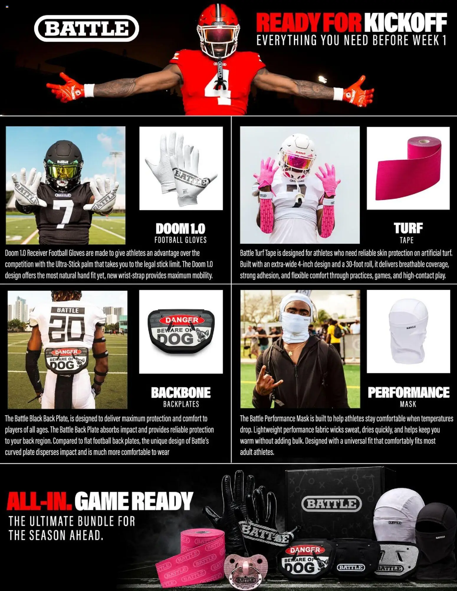 Dunham's Sports Football & Soccer Guide - valid from 07/09/2026 | Page: 20 | Products: Mask, Gloves, Receiver, Game