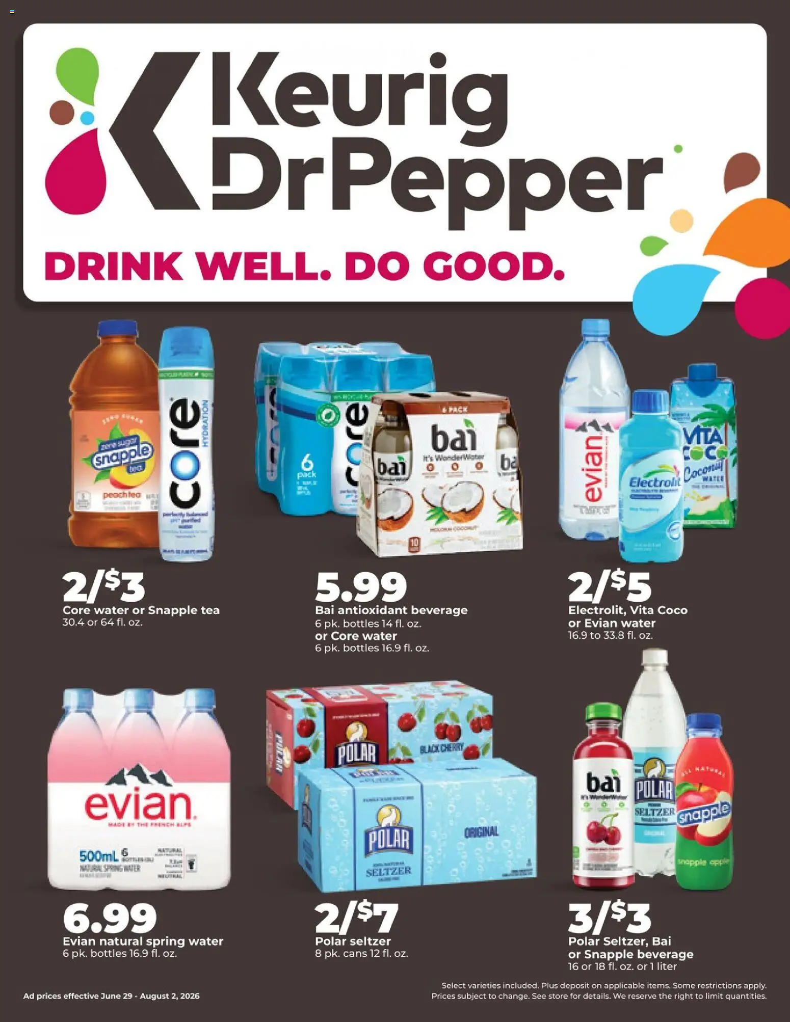 HyVee Monthly Ad - valid from 06/29/2026 | Page: 3 | Products: Tea, Water