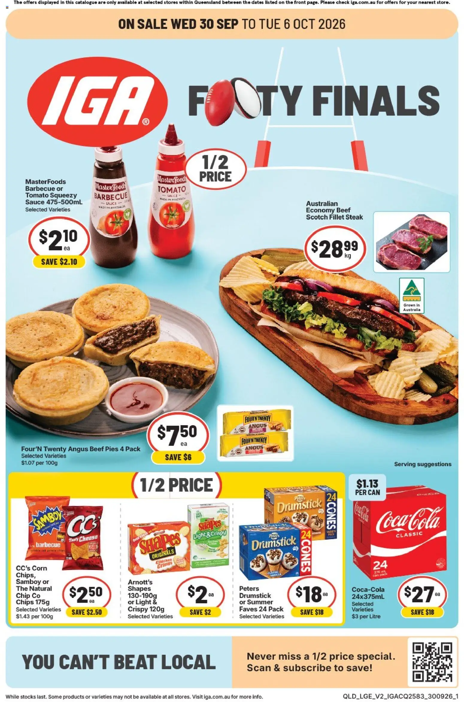 IGA catalogue - valid from 30/09/2026 | Page: 9 | Products: Light, Cheese, Scotch, Tomato