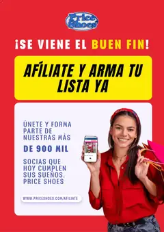 Vista previa de Price Shoes Buen Fin aviso, nuevo folleto de la tienda, válido en México a partir del 30/10/2026