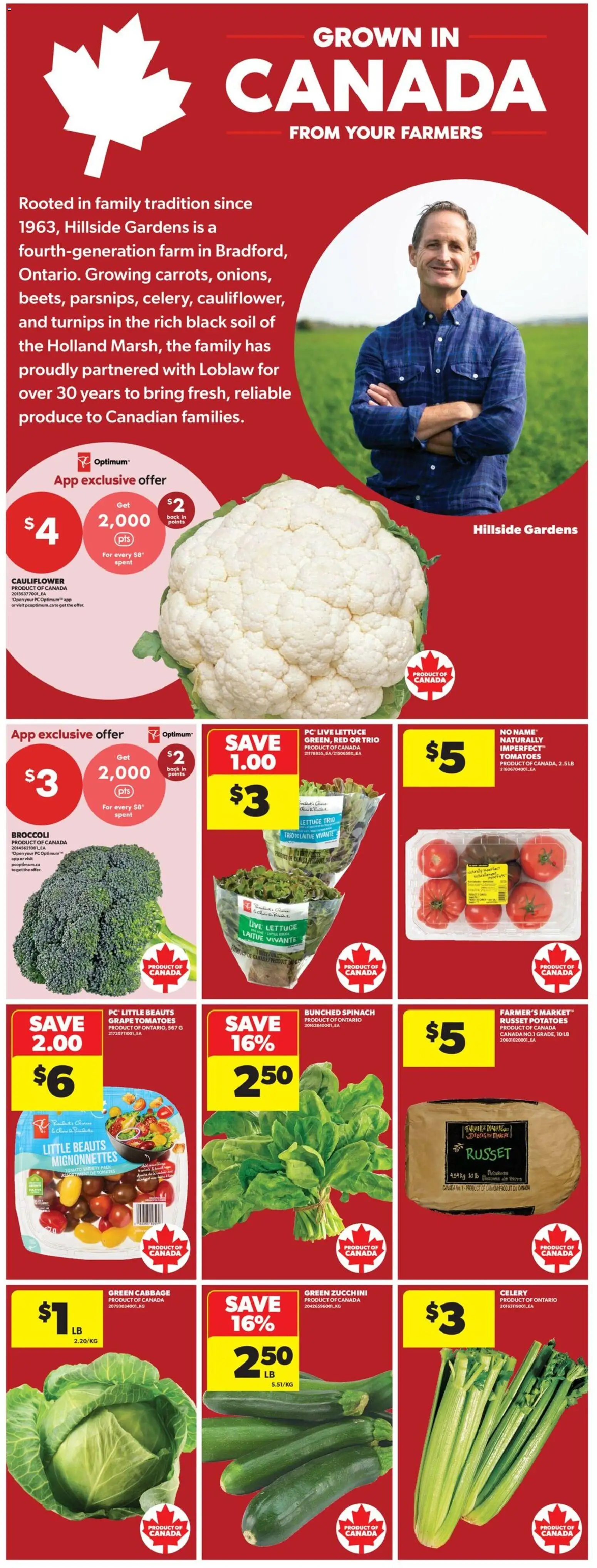 Real Canadian Superstore flyer valid from Jul 16, 2026 | Page: 12 | Products: PC, Zucchini, Tomato, Celery
