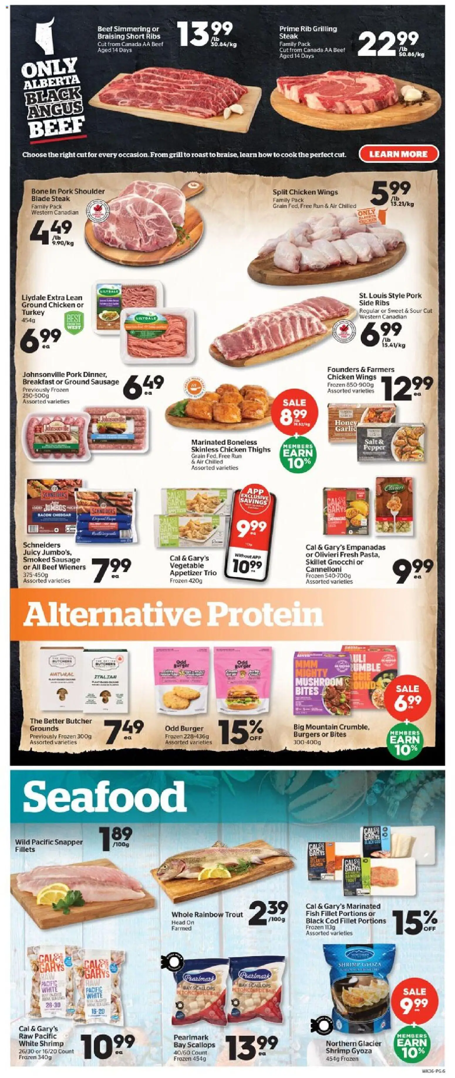 Calgary Co-op flyer valid from Jul 9, 2026 | Page: 6 | Products: Fish, Beef, Grill, Chicken