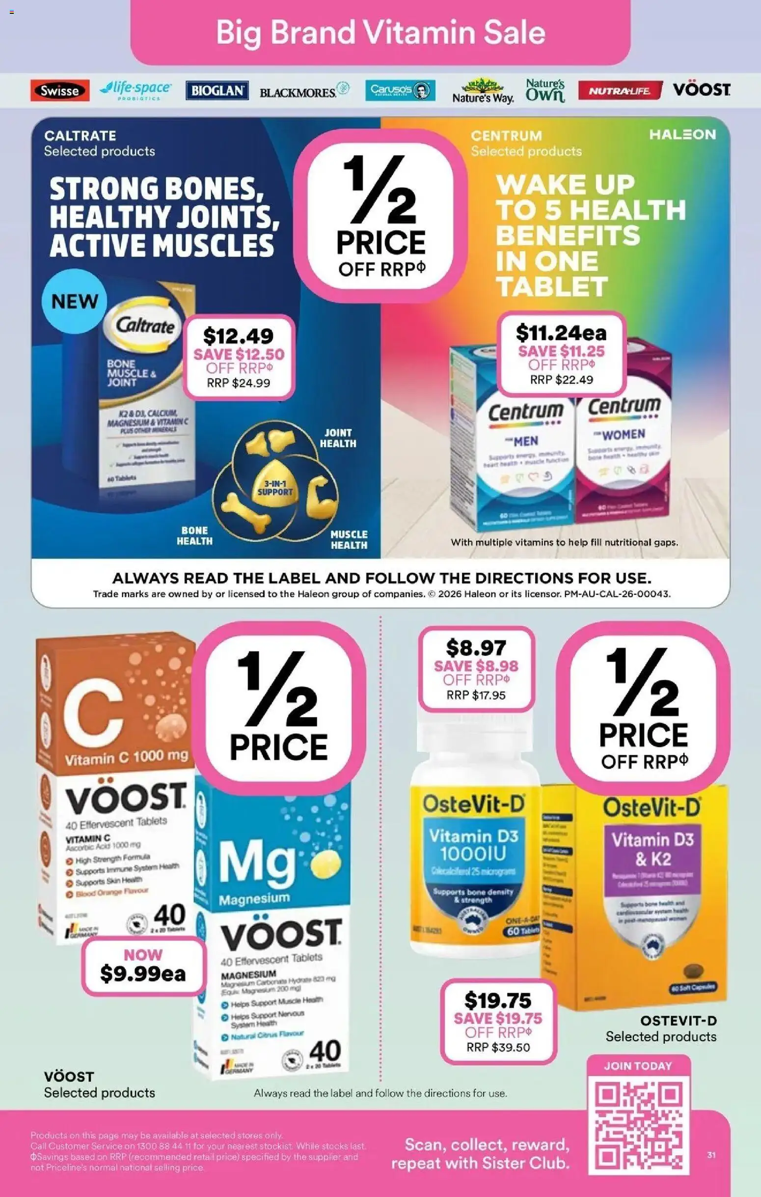 Priceline Pharmacy catalogue - valid from 03.06.2026 | Page: 31 | Products: Tablet, Tablets, Vitamin
