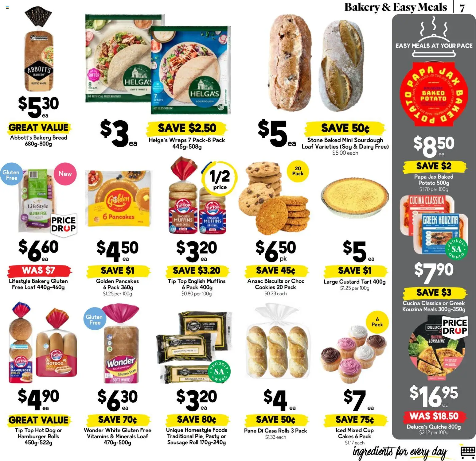 Drakes catalogue - valid from 13.05.2026 | Page: 7 | Products: Dairy, Muffins, Sausage, Bakery