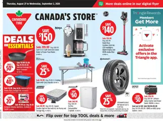 Preview of Canadian Tire weekly flyer from shop Canadian Tire valid from Aug 27, 2026