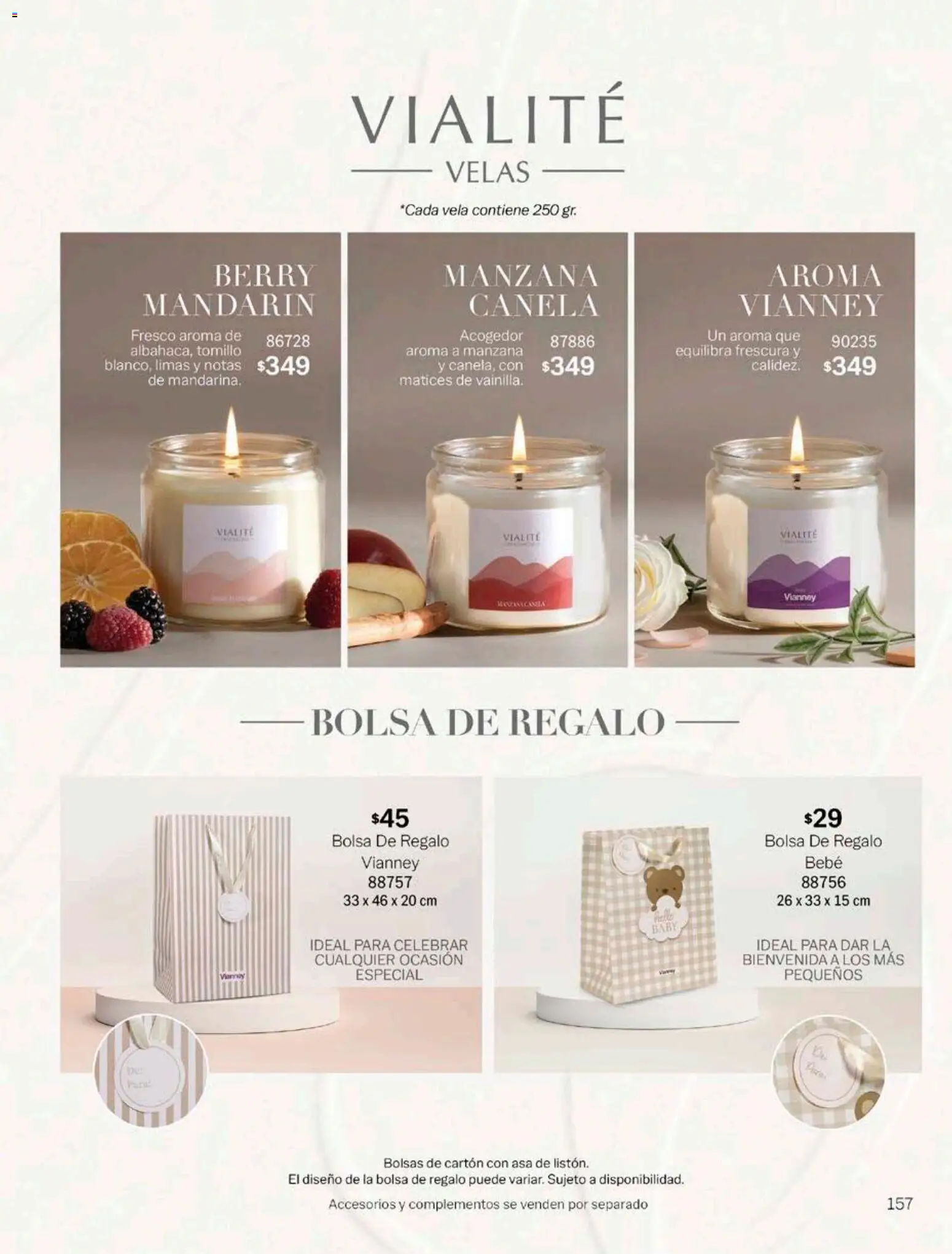 Nuevas ofertas de Vianney válidas en toda la República Mexicana desde el 17/08/2026. ¡Encuentra las mejores ofertas en Vianney catálogo! | Página: 159 | Productos: Bolsa, Manzana, Vela, Velas