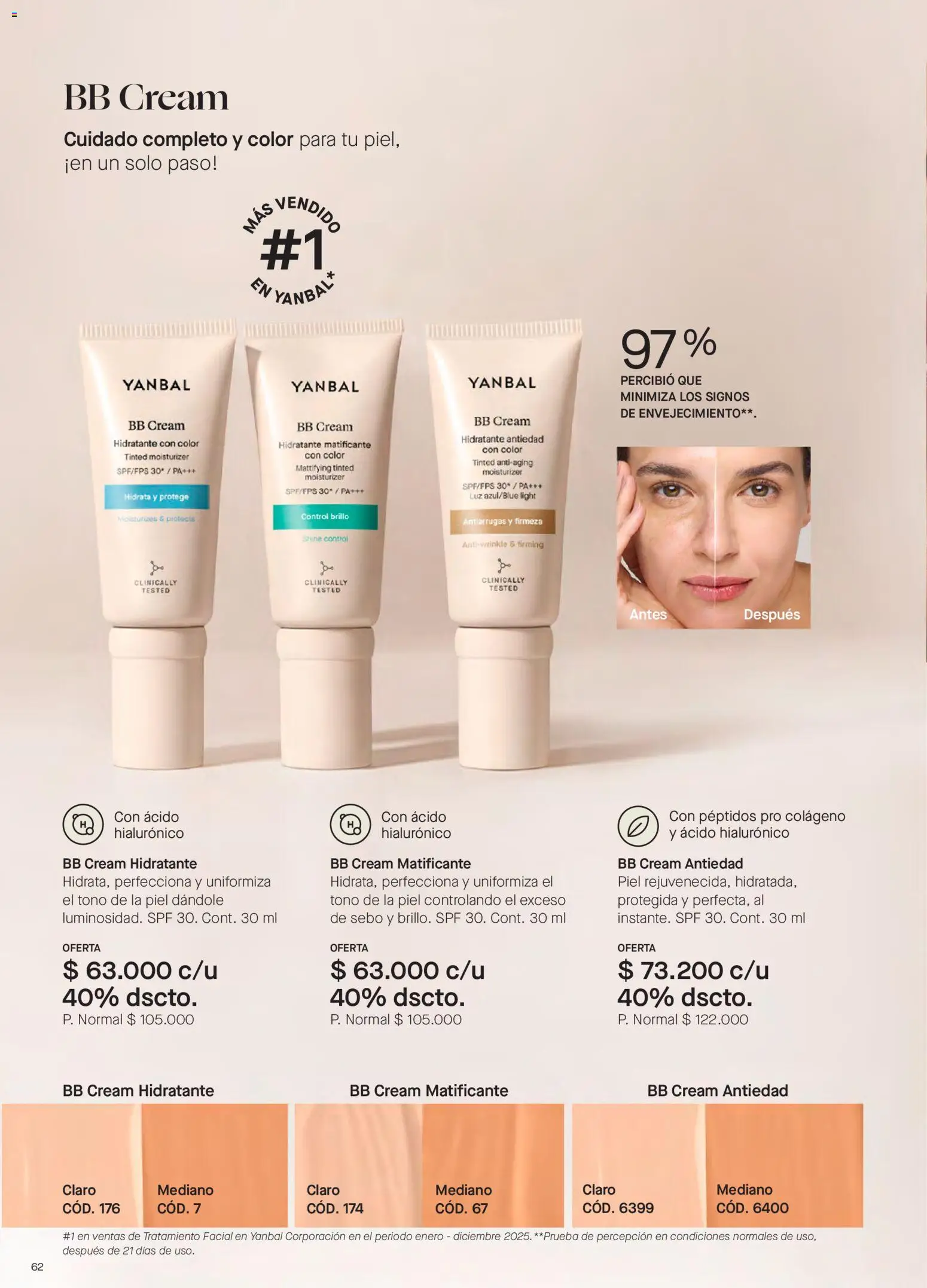 Yanbal revista - valida desde el 23.05.2026 | Página: 62 | Productos: Brillo