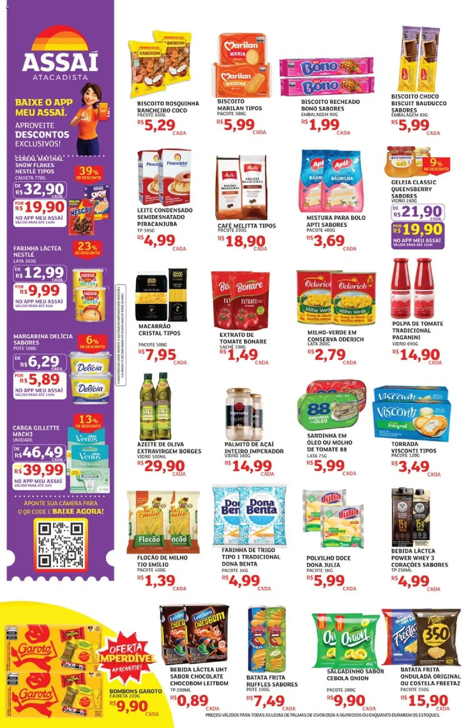 Assaí Atacadista Folheto - válido de 05/09/2026 | Página: 2 | Produtos: Tomate, Milho, Azeite, Câmera