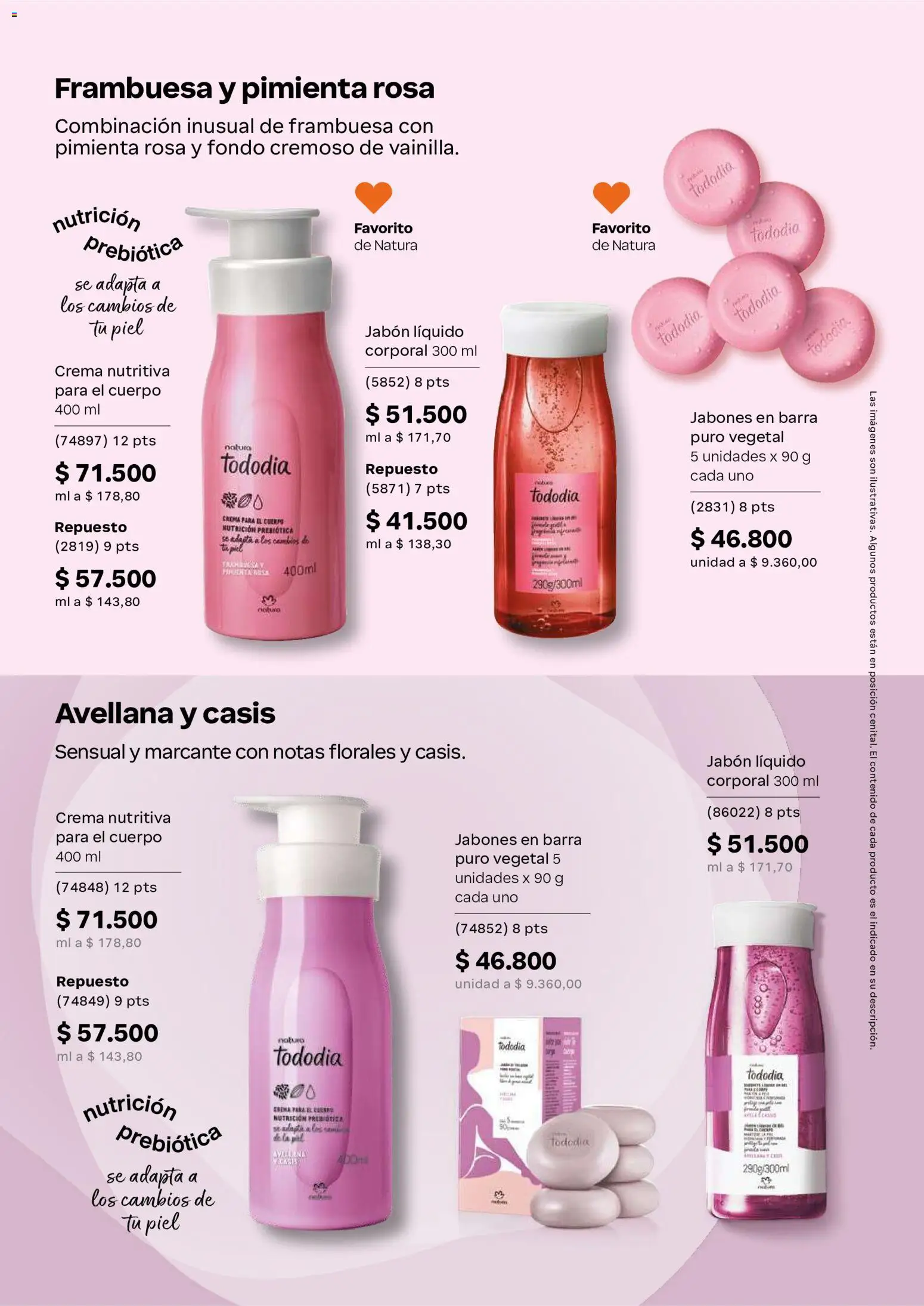 Natura revista - valida desde el 23/09/2026 | Página: 134 | Productos: Pimienta, Jabón líquido, Crema para el cuerpo, Jabón