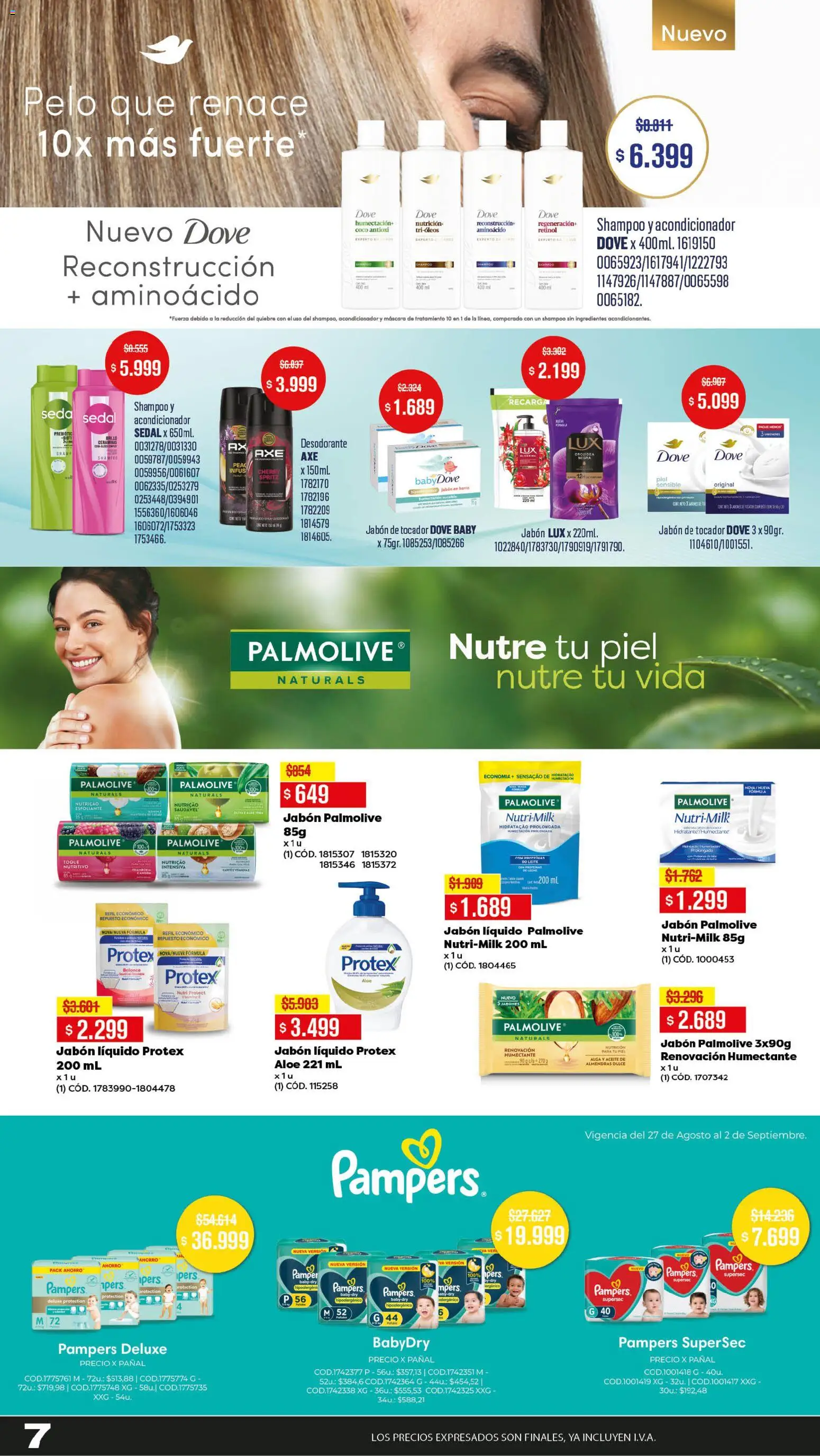 Makro Ofertas ALCANZA │ válido desde el 27/08/2026 | Página: 7 | Productos: Coco, Jabón líquido, Shampoo, Acondicionador