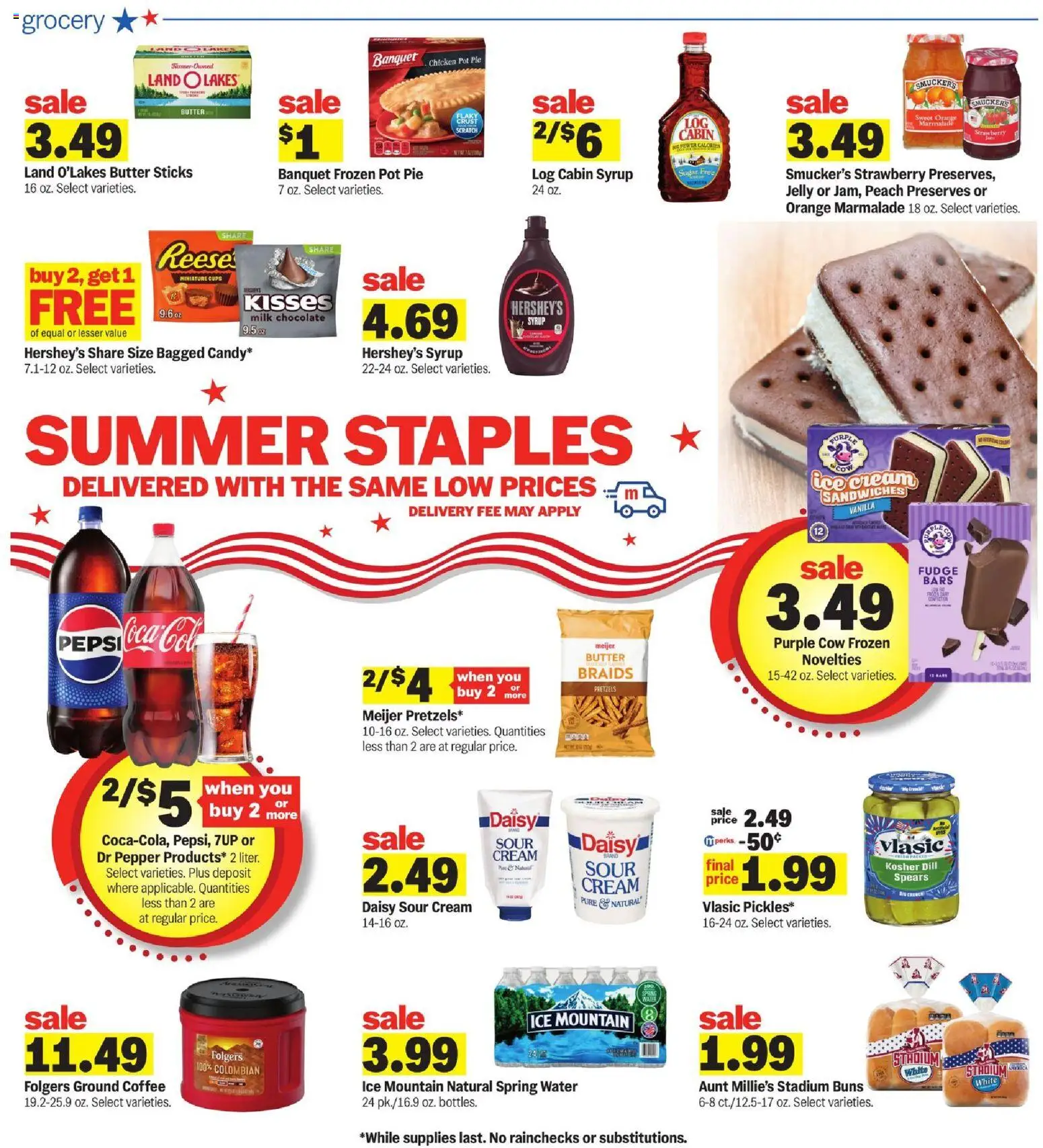 Meijer Weekly Ad - MI - valid from 06/24/2026 | Page: 5 | Products: Ice cream, Sugar, Pepper, Dill