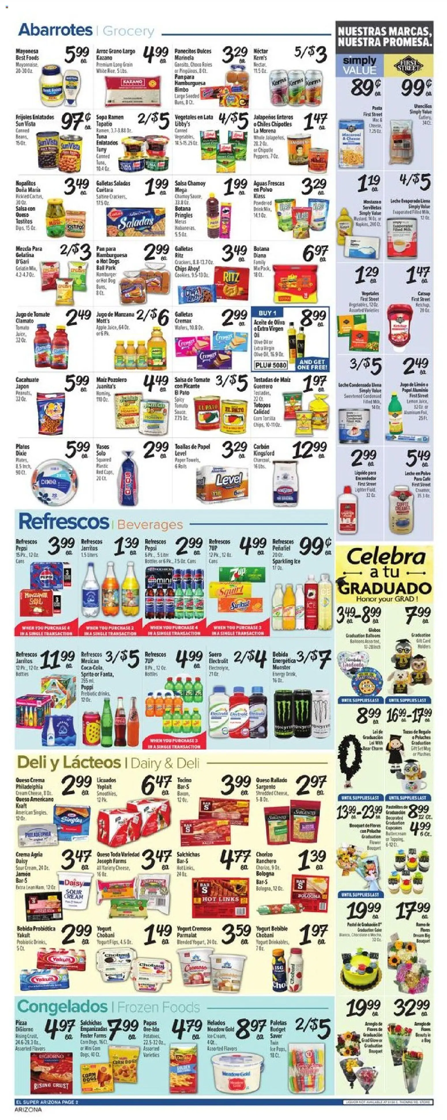 El Super Weekly Ad - AK - valid from 20.05.2026 | Page: 2 | Products: Corn, Yogurt, Cream, Hot Dogs