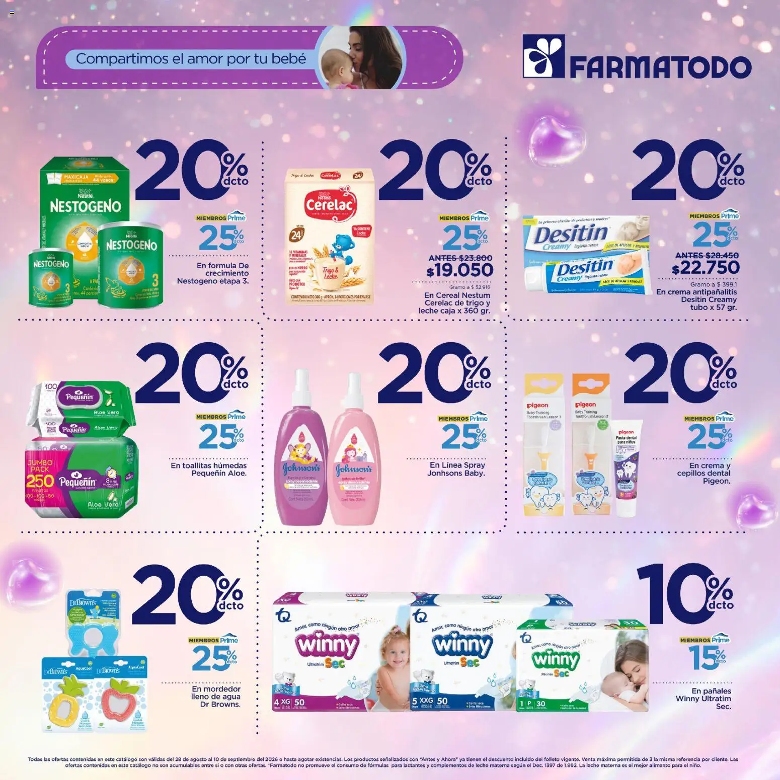 FarmaTodo revista - valida desde el 28/08/2026 | Página: 2 | Productos: Pasta dental, Pañales, Leche, Aloe vera