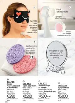Vista previa Catálogo Amodil Campaña 12 válido desde el 30/06/2026 | Página: 136 | Productos: Antifaz, Espejo, Cepillo, Esponja