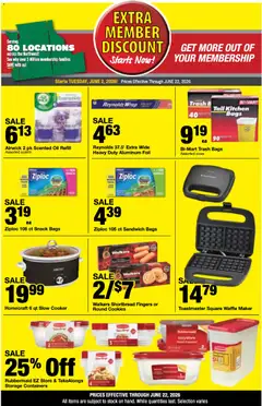Preview of Bi-Mart weekly ads valid from 02.06.2026 | Page: 3 | Products: Cooker, Oil, Waffle Maker, Cookies