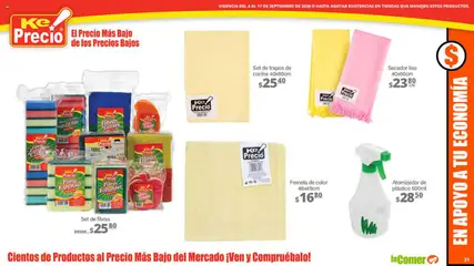 Vista previa de La Comer folleto, nuevo folleto de la tienda, válido en México a partir del 04/09/2026 | Página: 31 | Productos: Esponja, Cocina, Esponjas