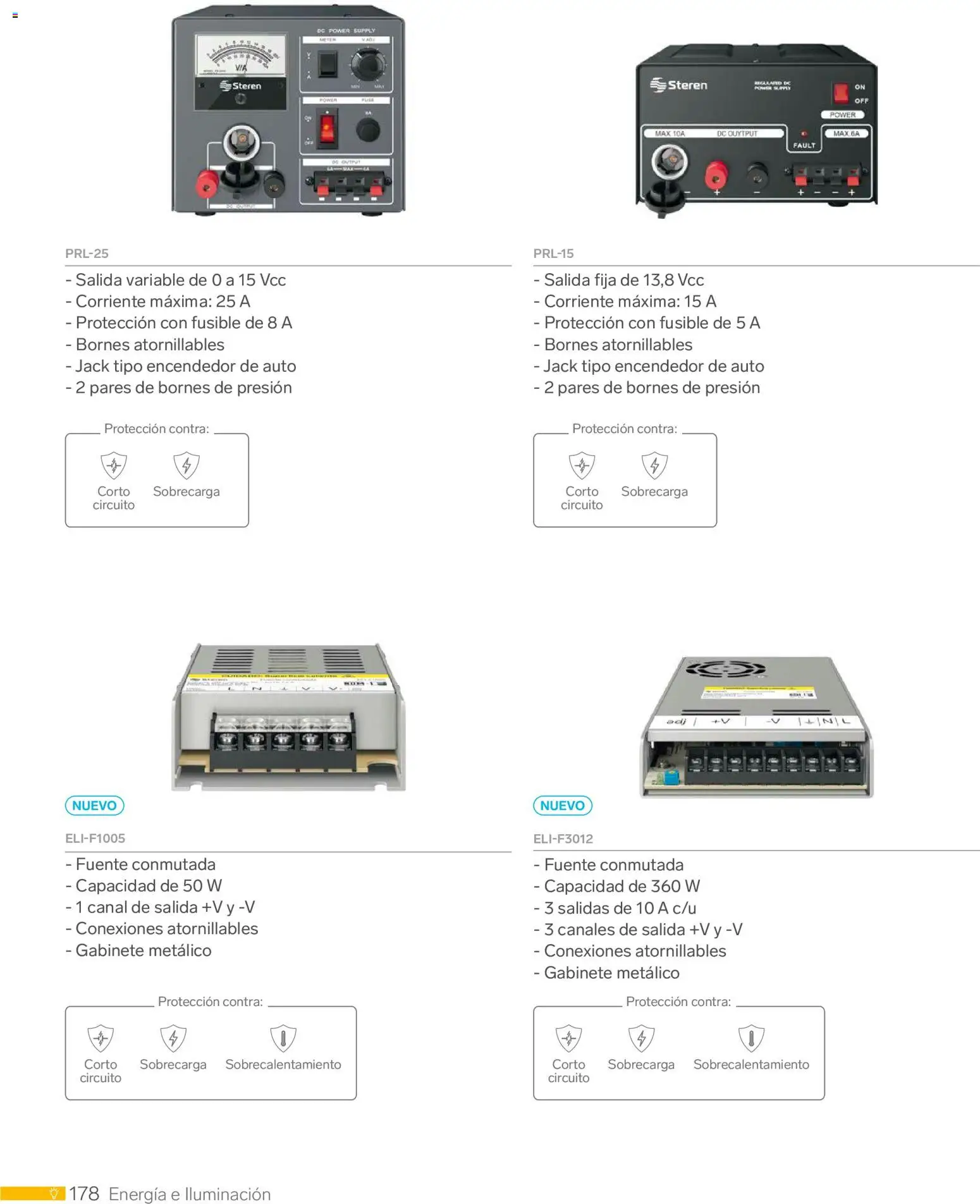 Nuevas ofertas de Steren válidas en toda la República Mexicana desde el 01.01.2026. ¡Encuentra las mejores ofertas en Steren catálogo! | Página: 190 | Productos: Fuente, Gabinete, Fusible, Encendedor