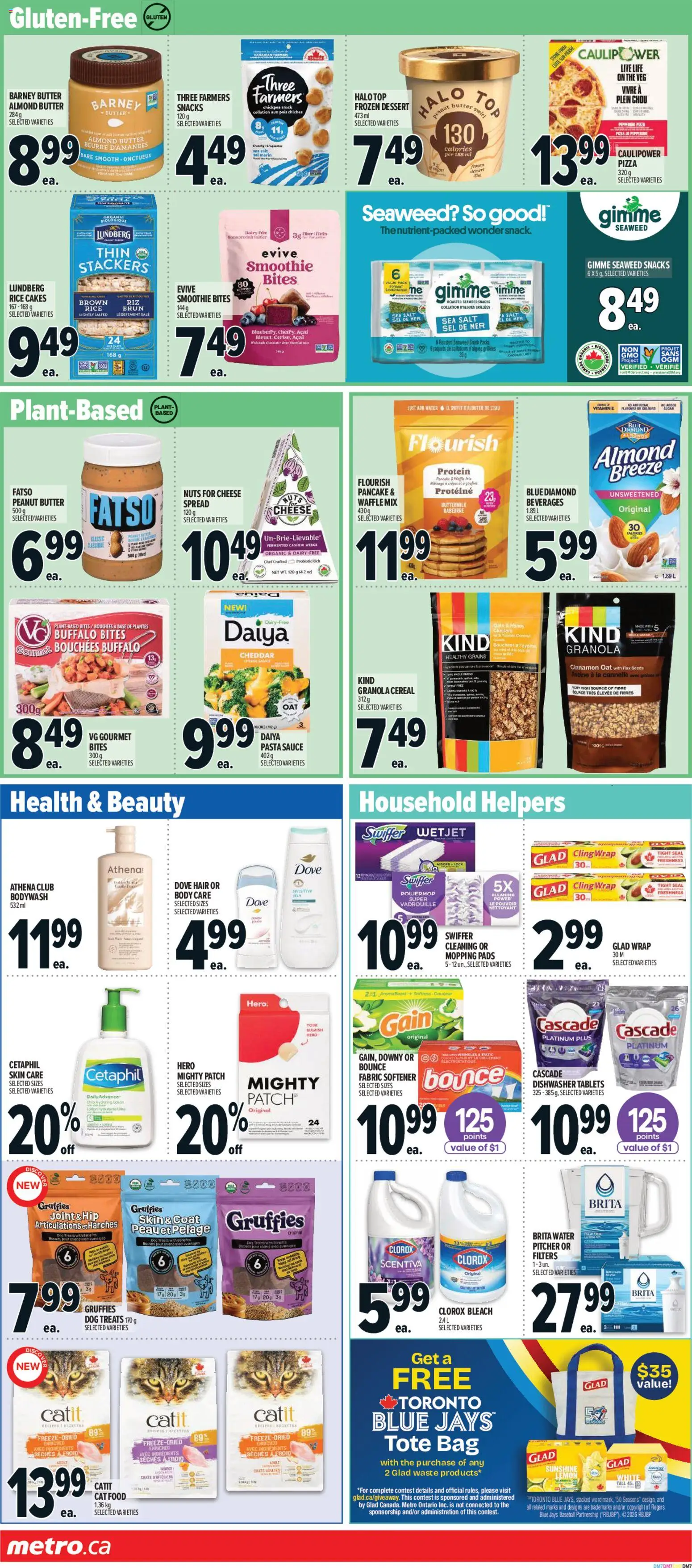Metro flyer valid from Aug 6, 2026 | Page: 12 | Products: Fabric softener, Food, Pizza, Ingredients
