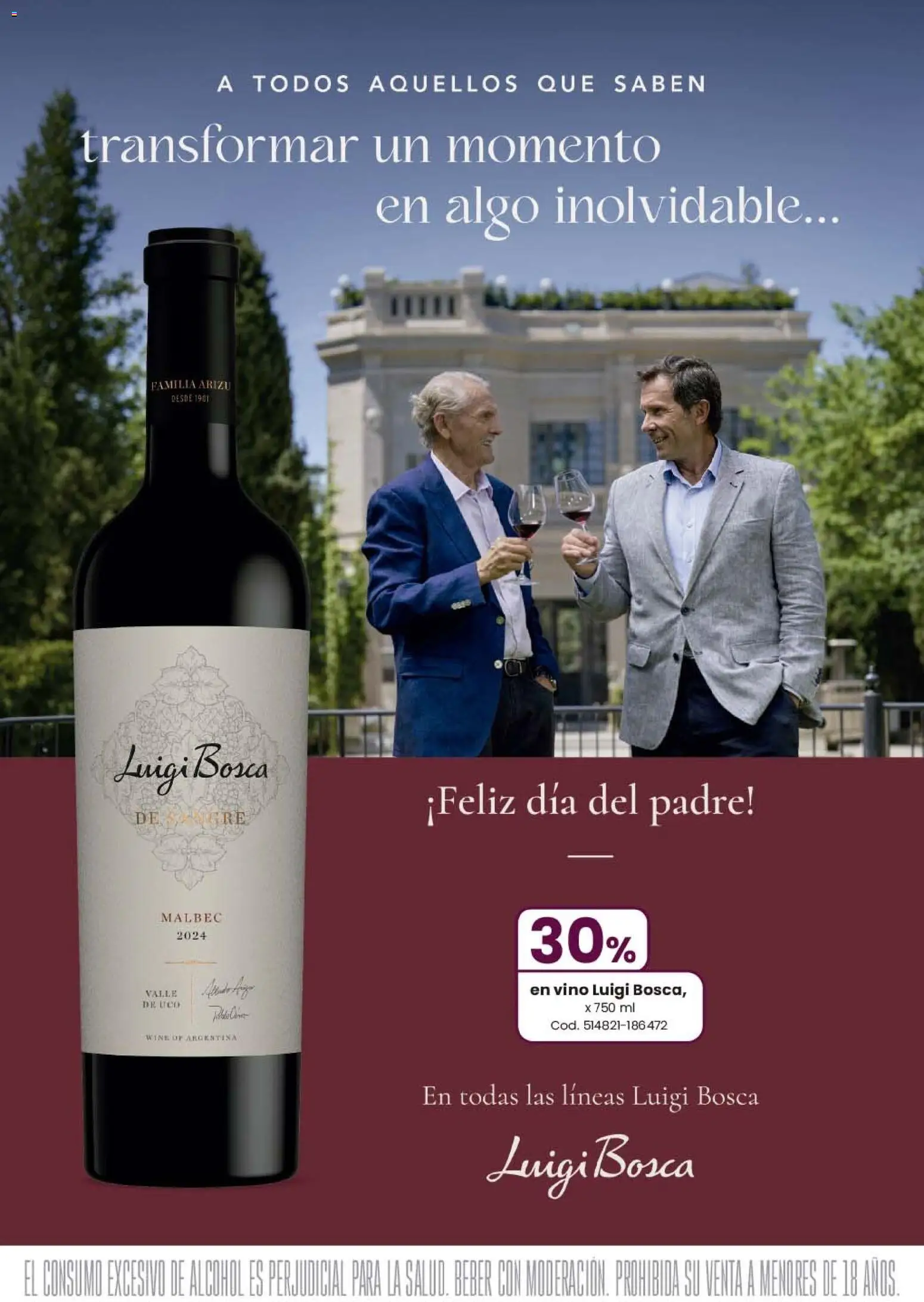 Coto - EL CONSUMO EXCESIVO DE ALCOHOL │ válido desde el 08.06.2026 | Página: 30 | Productos: Vino