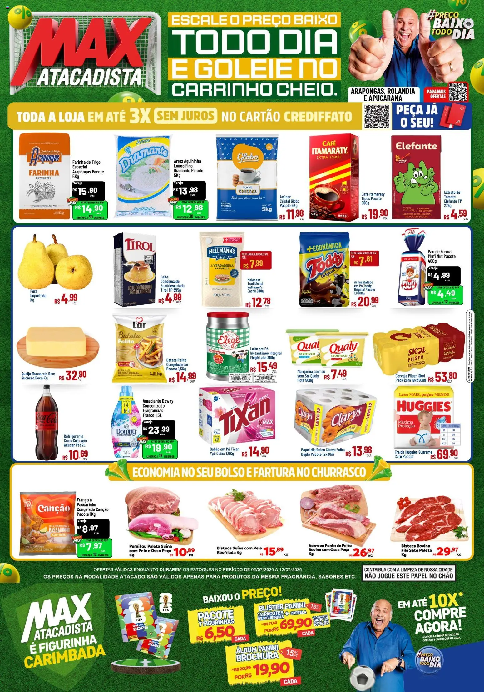 Max Atacadista Folheto - válido de 02/07/2026 | Página: 1 | Produtos: Cama, Caixa, Café, Arroz