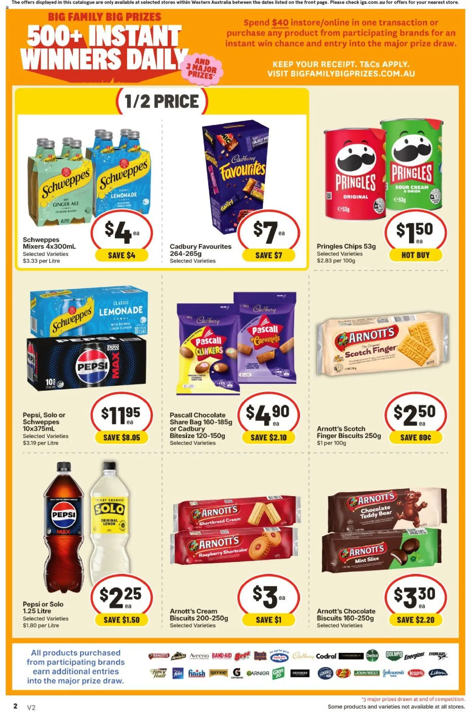 IGA catalogue - valid from 22/07/2026 | Page: 2 | Products: Chocolate, Ginger, Chips, Raspberry