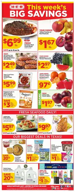 Preview of H-E-B weekly ads valid from 07/22/2026