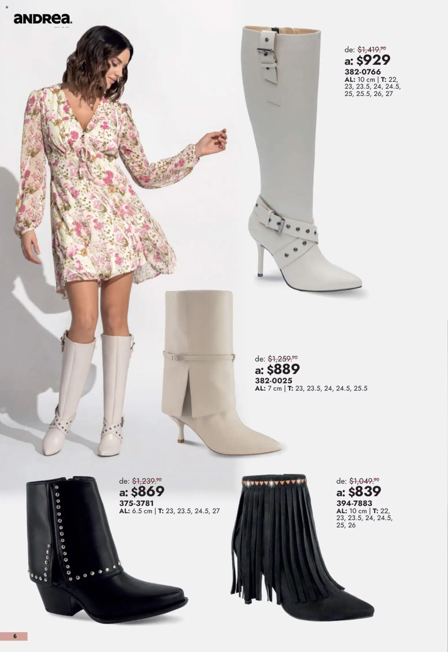 Nuevas ofertas de Andrea válidas en toda la República Mexicana desde el 13/09/2026. ¡Encuentra las mejores ofertas en Andrea catálogo Outlet! | Página: 6