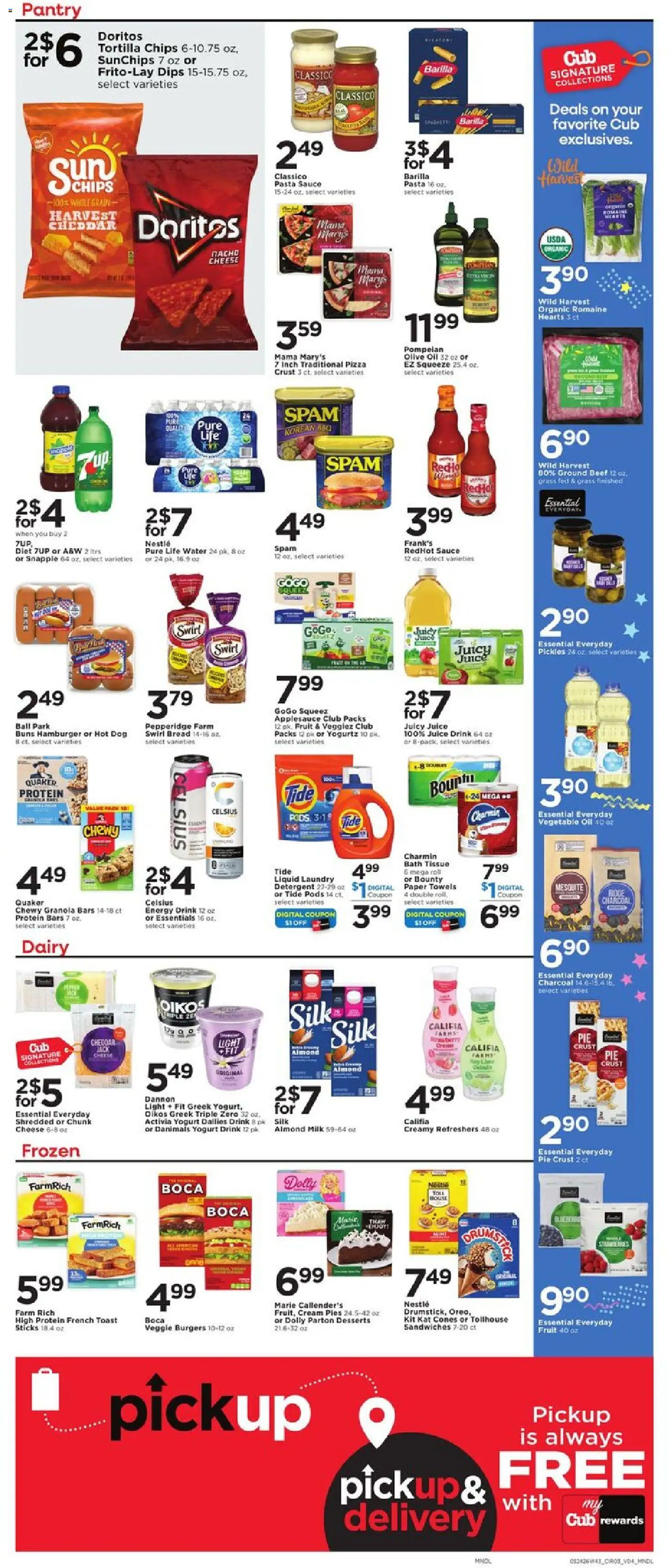 Cub Foods Weekly Ad - valid from 24.05.2026 | Page: 5 | Products: Bath, Cheese, Yogurt, Pizza