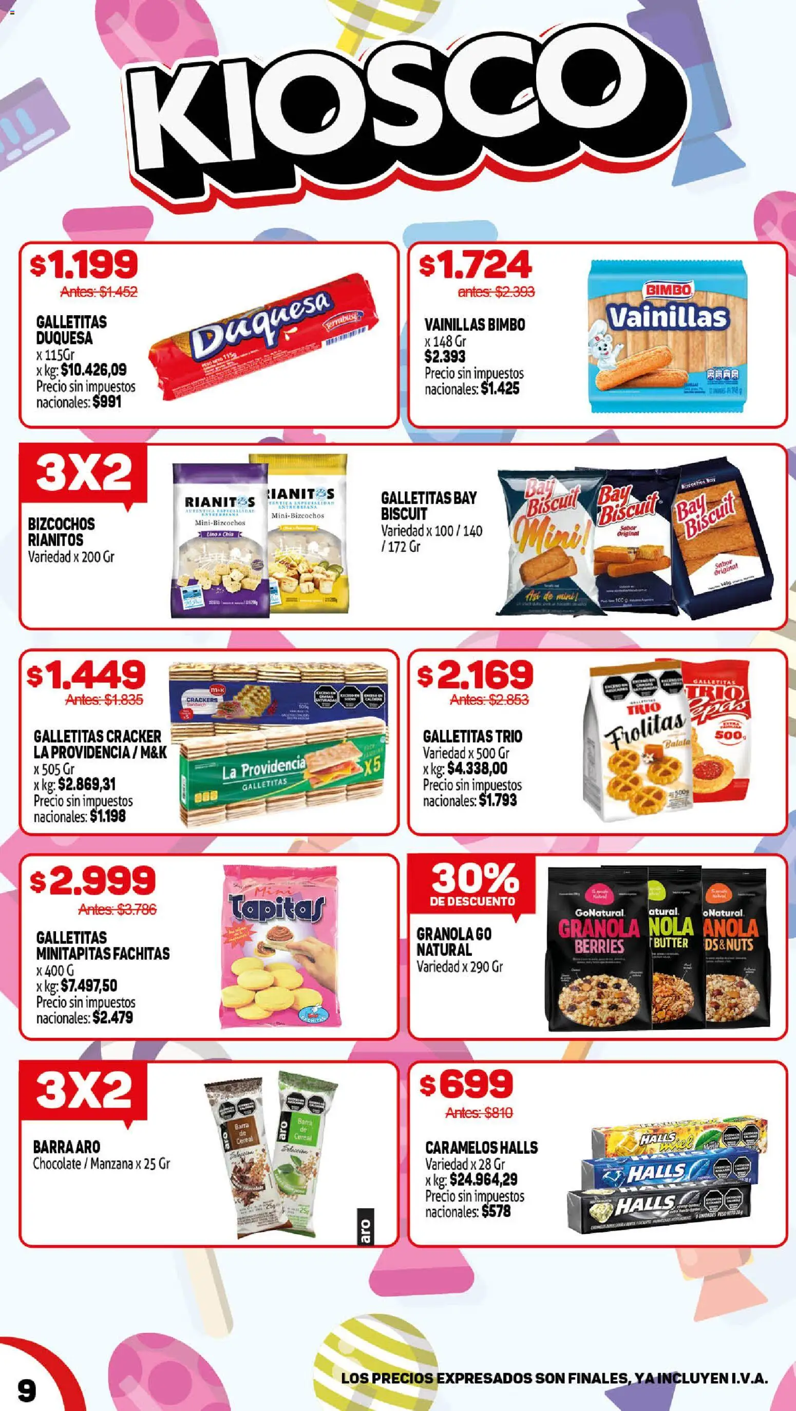 Makro ofertas │ válido desde el 04.06.2026 | Página: 9 | Productos: Galletitas, Batata, Manzana, Bizcochos