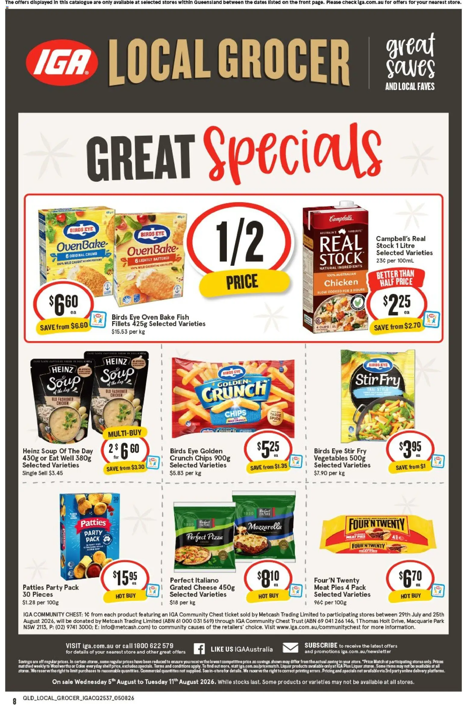 IGA catalogue - valid from 05/08/2026 | Page: 2 | Products: Cups, Chicken, Soup, Pies