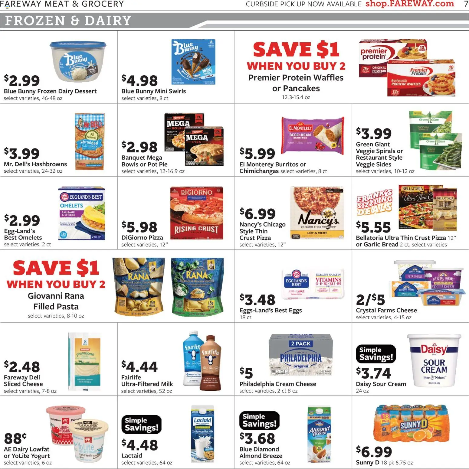Fareway Weekly Ad - valid from 09/07/2026 | Page: 7 | Products: Meat, Pizza, Pasta, Cream