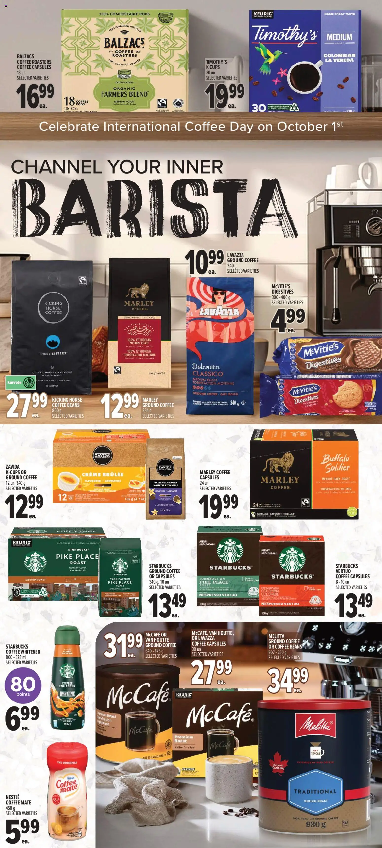 Metro flyer valid from Sep 24, 2026 | Page: 11 | Products: Roast, Coffee beans, Cocoa, Ground coffee