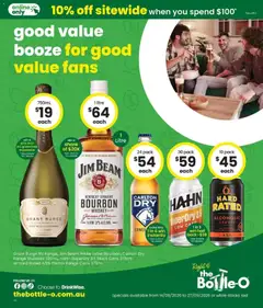 Preview of The Bottle-O - Good value booze for good value fans 14/09 - valid from 14/09/2026