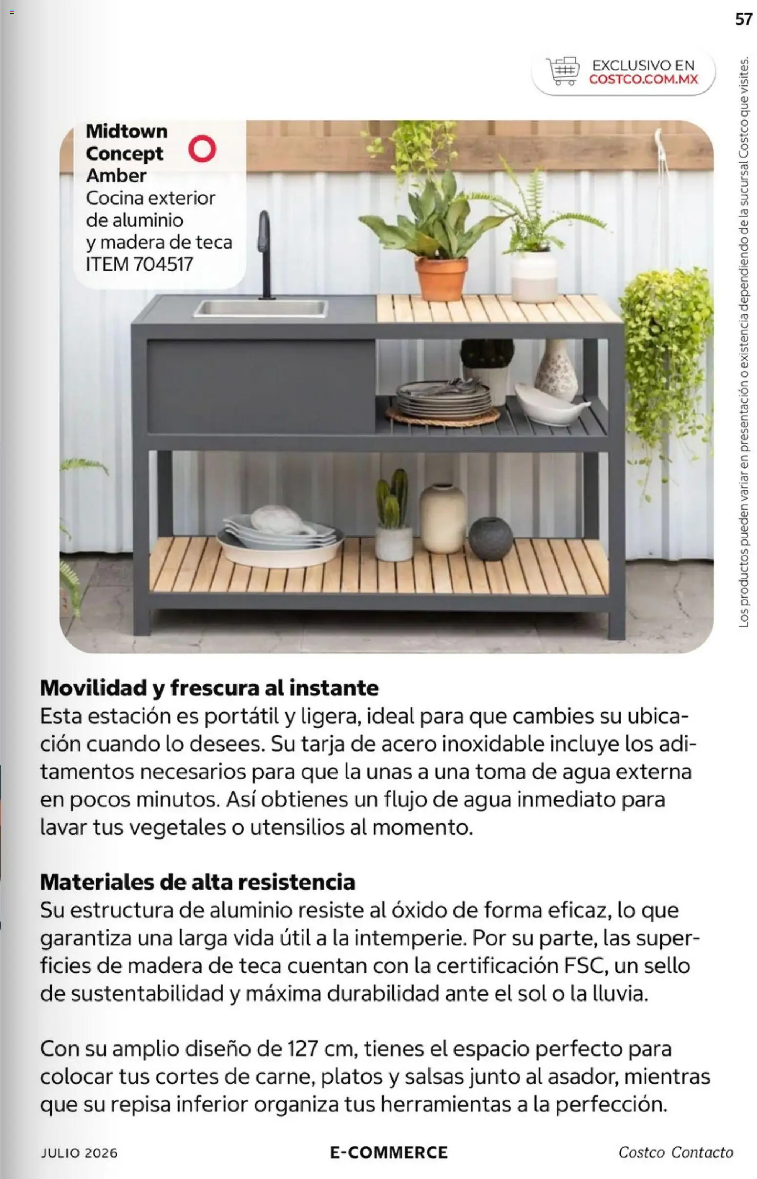 Nuevas ofertas de Costco válidas en toda la República Mexicana desde el 01/07/2026. ¡Encuentra las mejores ofertas en Costco Revista Julio 2026! | Página: 57 | Productos: Repisa, Agua, Cocina