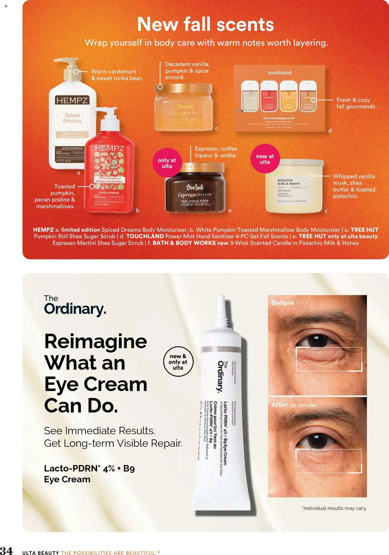Ulta Beauty Weekly Ad - valid from 08/28/2026 | Page: 34 | Products: Eye Cream, Coffee, Cream, Cardamom
