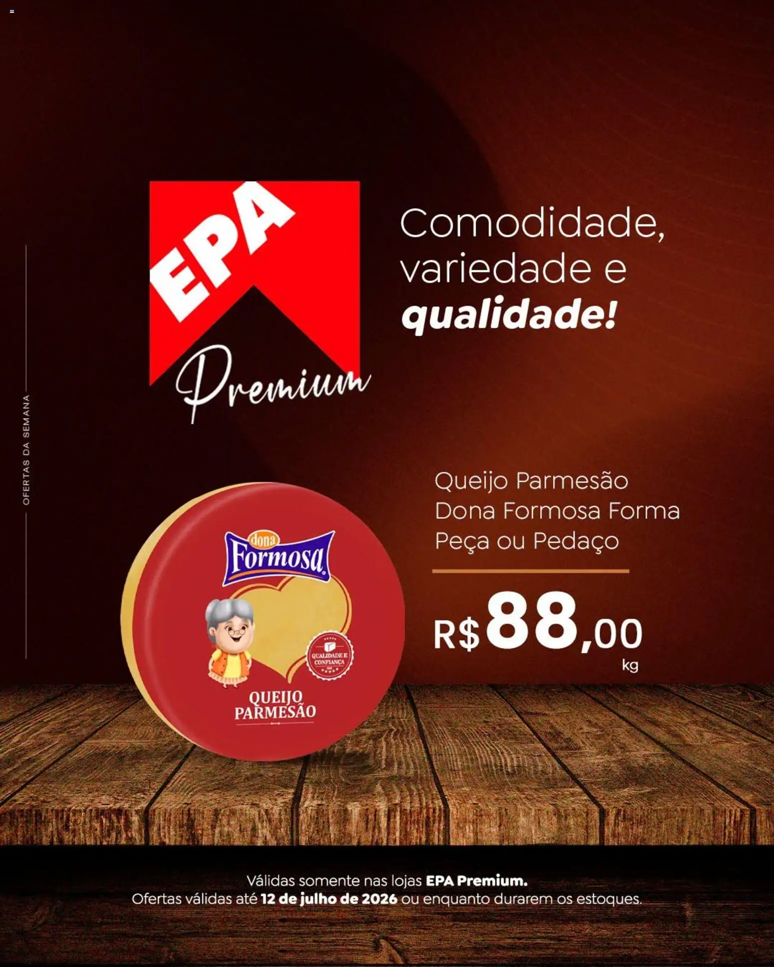 EPA Folheto - válido de 06/07/2026 | Página: 3 | Produtos: Queijo, Parmesão, Queijo parmesão