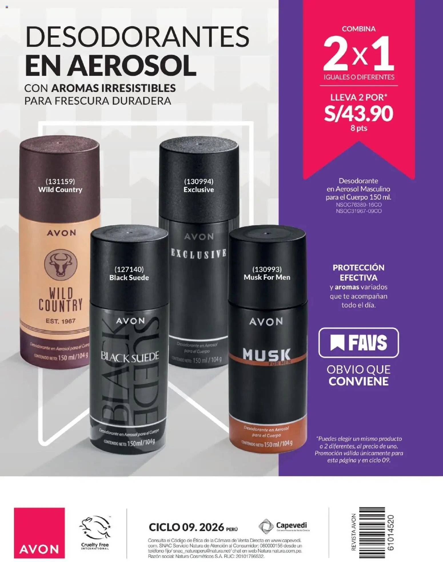 Catálogo Avon válido desde 24.05.2026 | Página: 253 | Productos: Desodorante, Té, Teléfono, Cámara