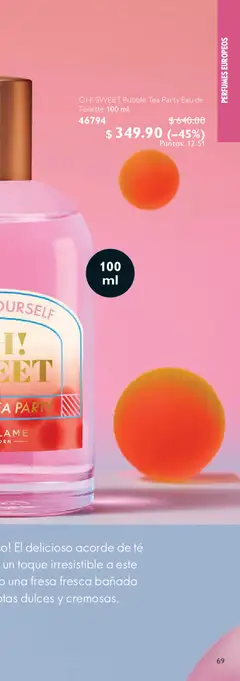 Vista previa de Oriflame campaña 7 2026, nuevo folleto de la tienda, válido en México a partir del 09.05.2026 | Página: 137 | Productos: Fresa, Dulces, Té