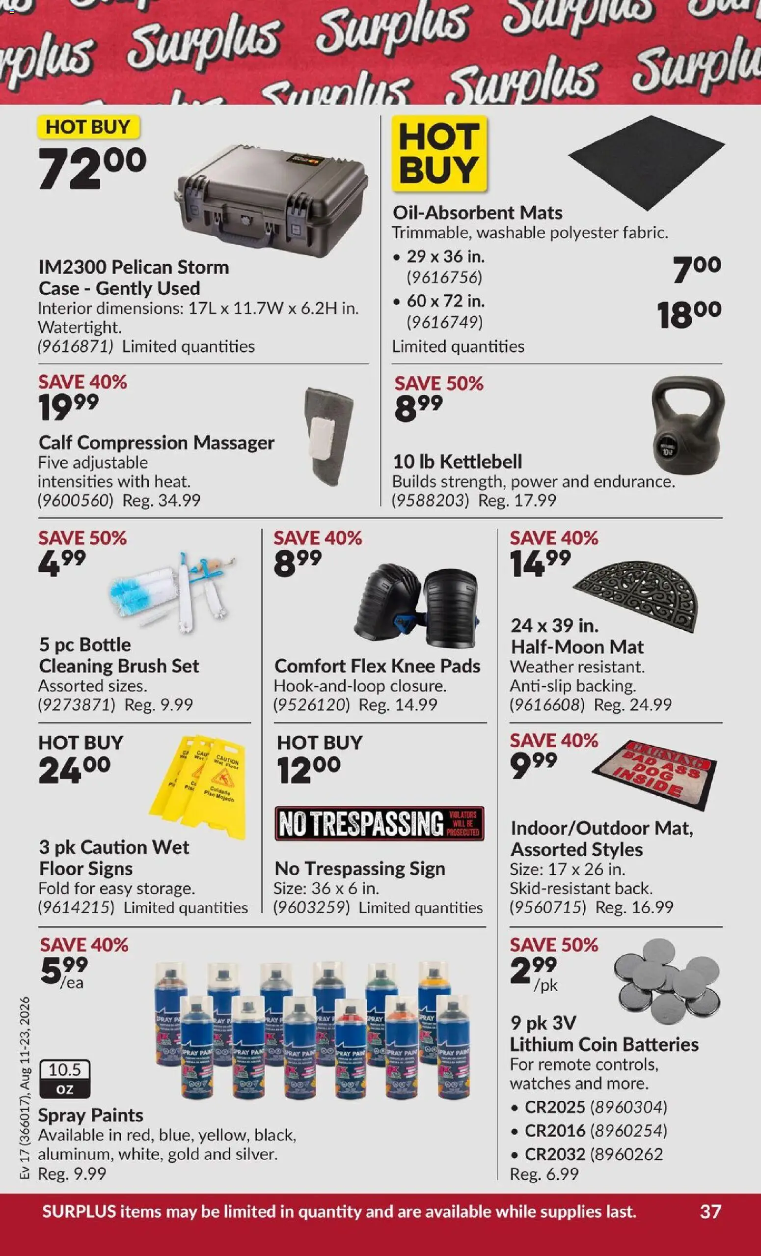 Princess Auto flyer valid from Aug 11, 2026 | Page: 44 | Products: PC, Case, Brush