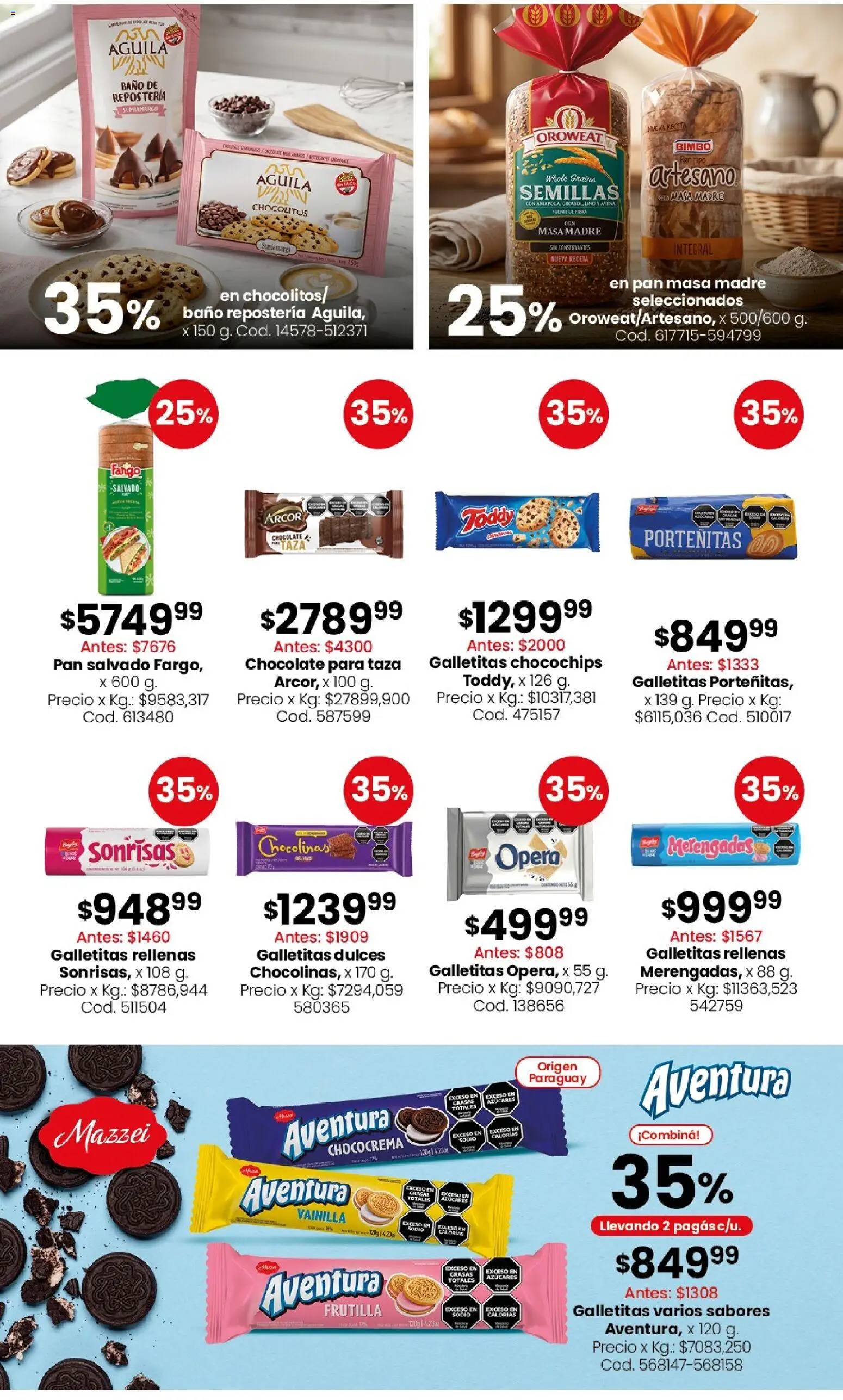 Coto - Almacén y bebidas │ válido desde el 18.05.2026 | Página: 5 | Productos: Baño, Semillas, Pan, Chocolate