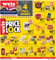 Preview of Weis weekly ads valid from 08/13/2026