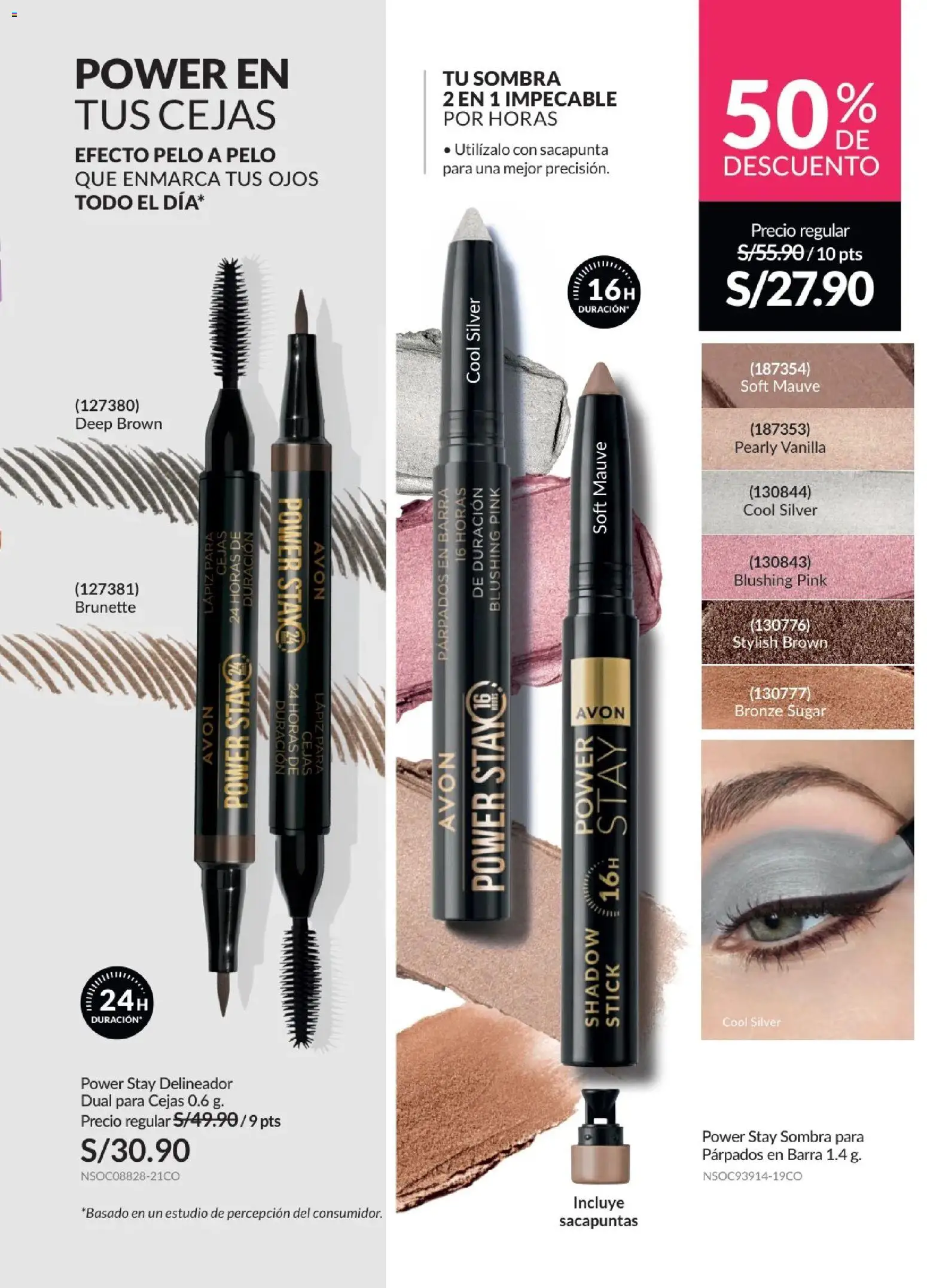 Catálogo Avon válido desde 06.05.2026 | Página: 32 | Productos: Delineador, Sacapuntas