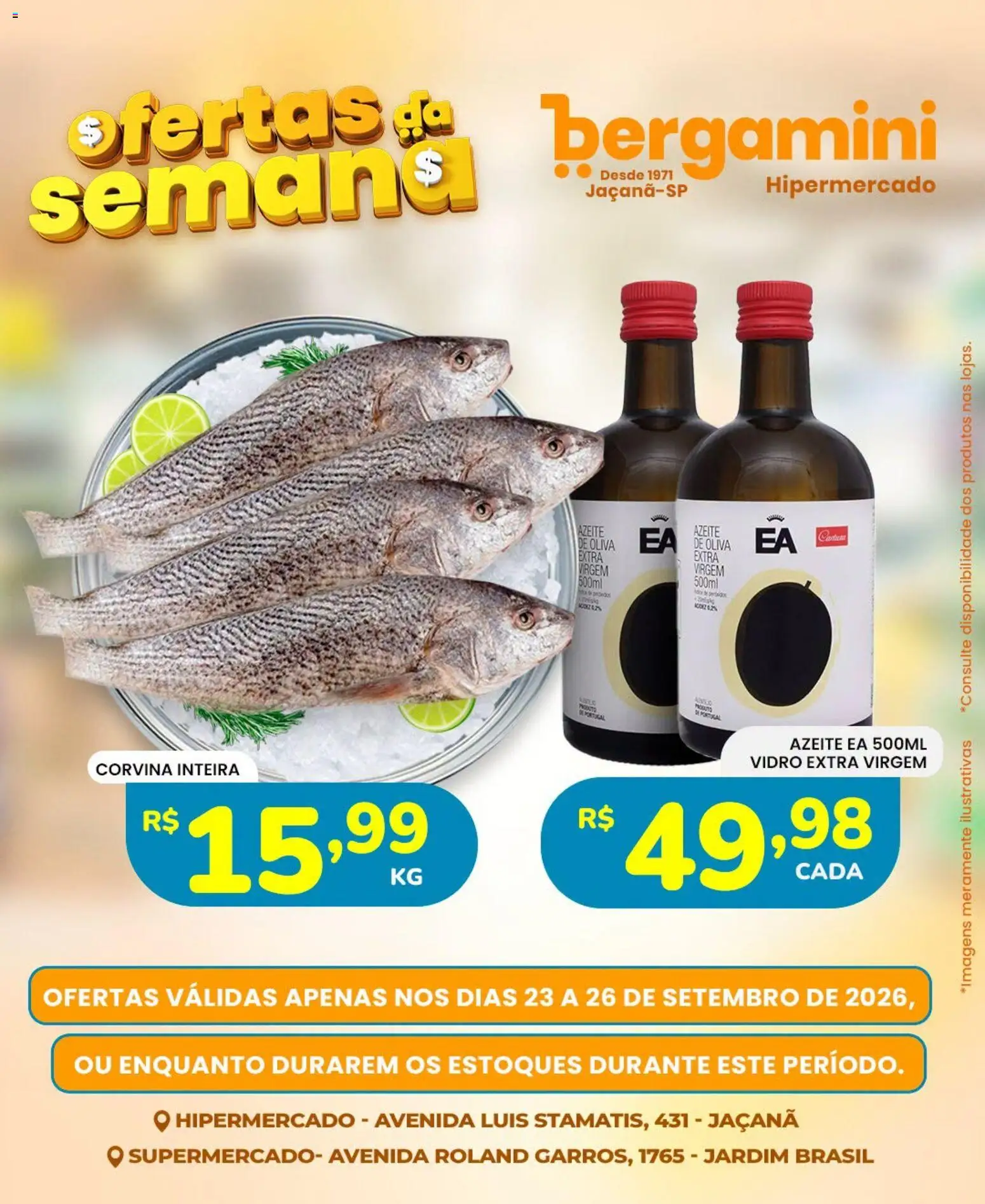 Supermercado Bergamini Folheto - válido de 23/09/2026 | Página: 6 | Produtos: Azeite de oliva, Azeite