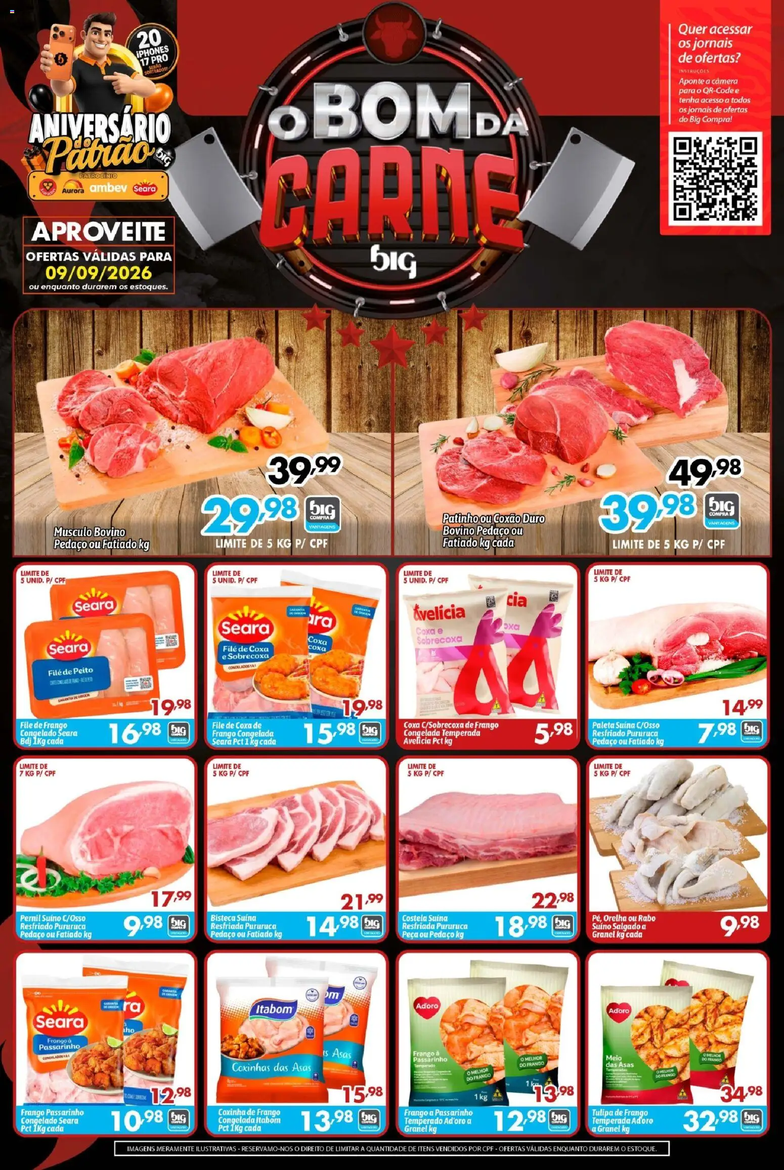 Big Compra Folheto - válido de 09/09/2026 | Página: 1 | Produtos: Pernil, Paleta suína, Carne, Frango