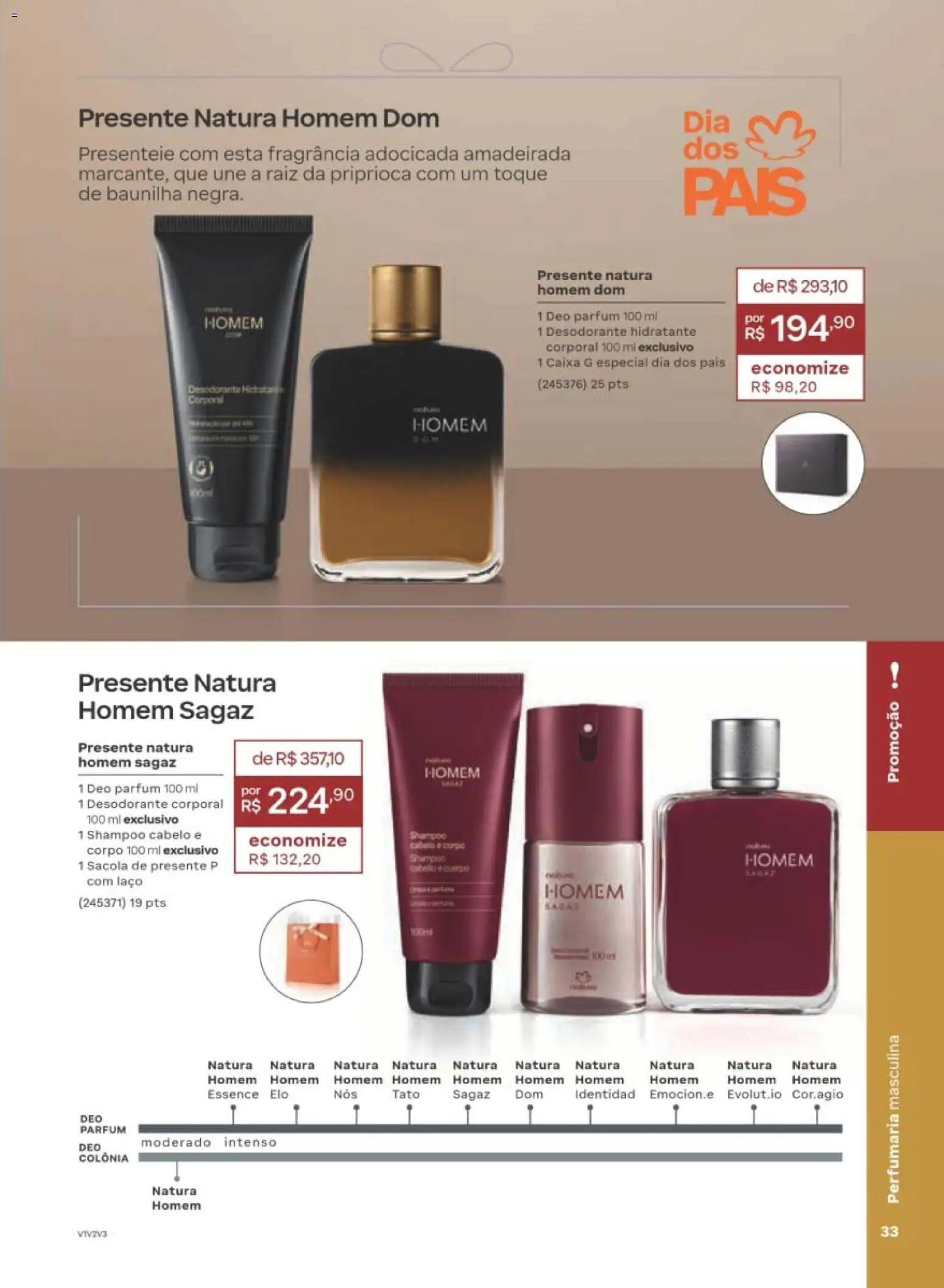 Natura Folheto - válido de 29/06/2026 | Página: 33 | Produtos: Shampoo, Fragrância, Desodorante, Caixa