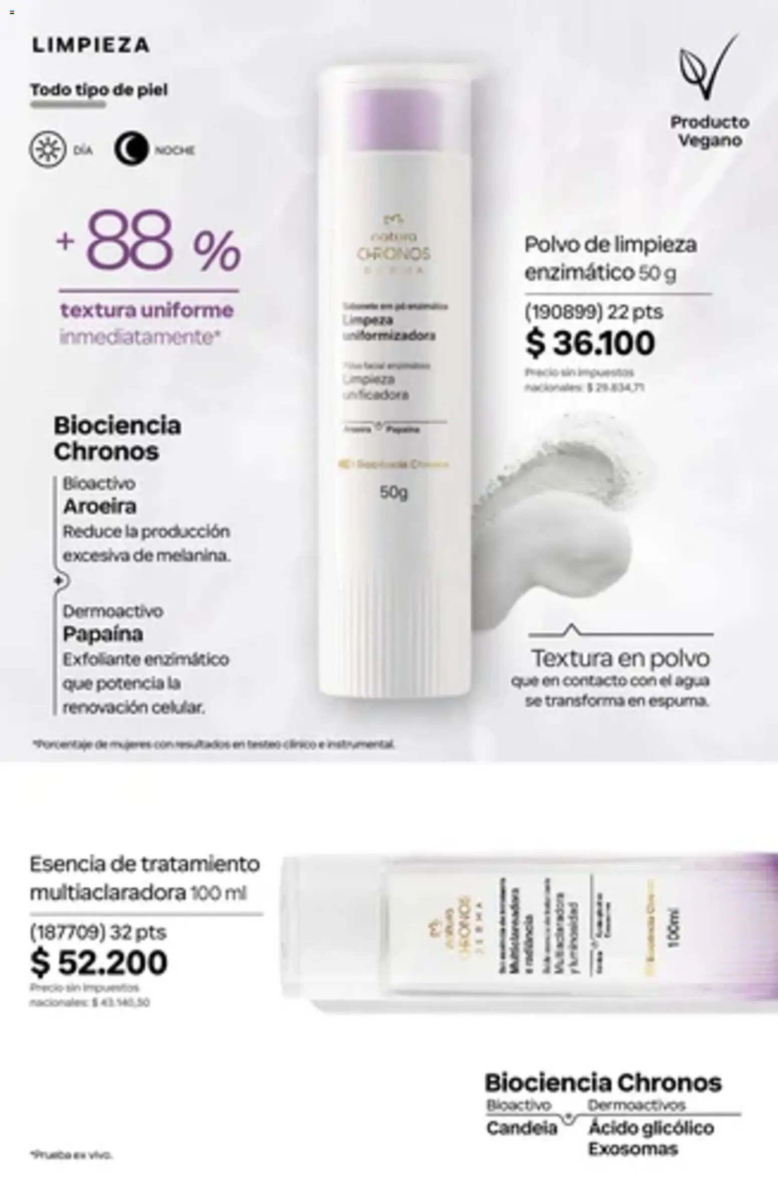 Catálogo Natura Ciclo 14 │ válido desde el 01/10/2026 | Página: 171 | Productos: Polvo, Exfoliante, Agua